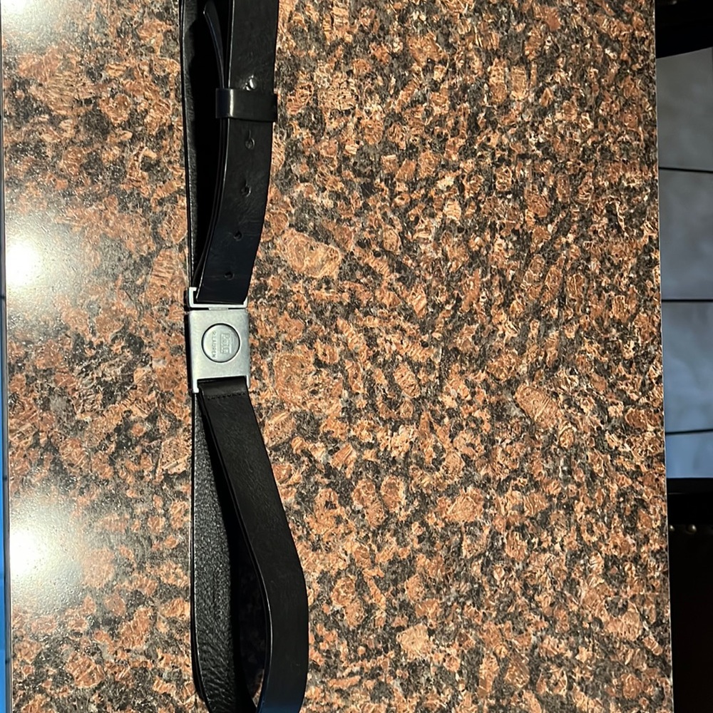 Ralph Lauren Mens Adjustable Leather Belt